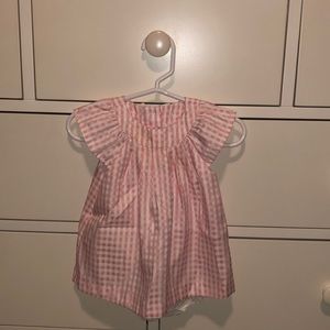 Pink Checked Romper - Janie and Jack
